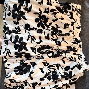 Floral Black and White Women's Palazzo pants